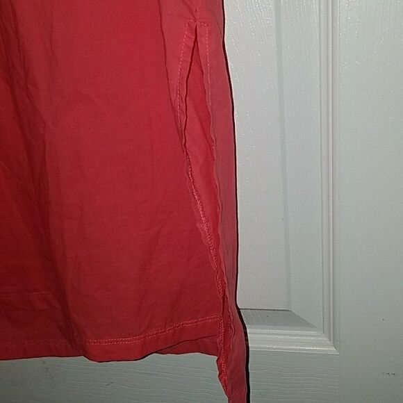 Charlie Paige tunic coral embossed collar Sz S - Picture 6 of 6